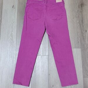Seven7 Women's Fuchsia Straight Leg Jeans